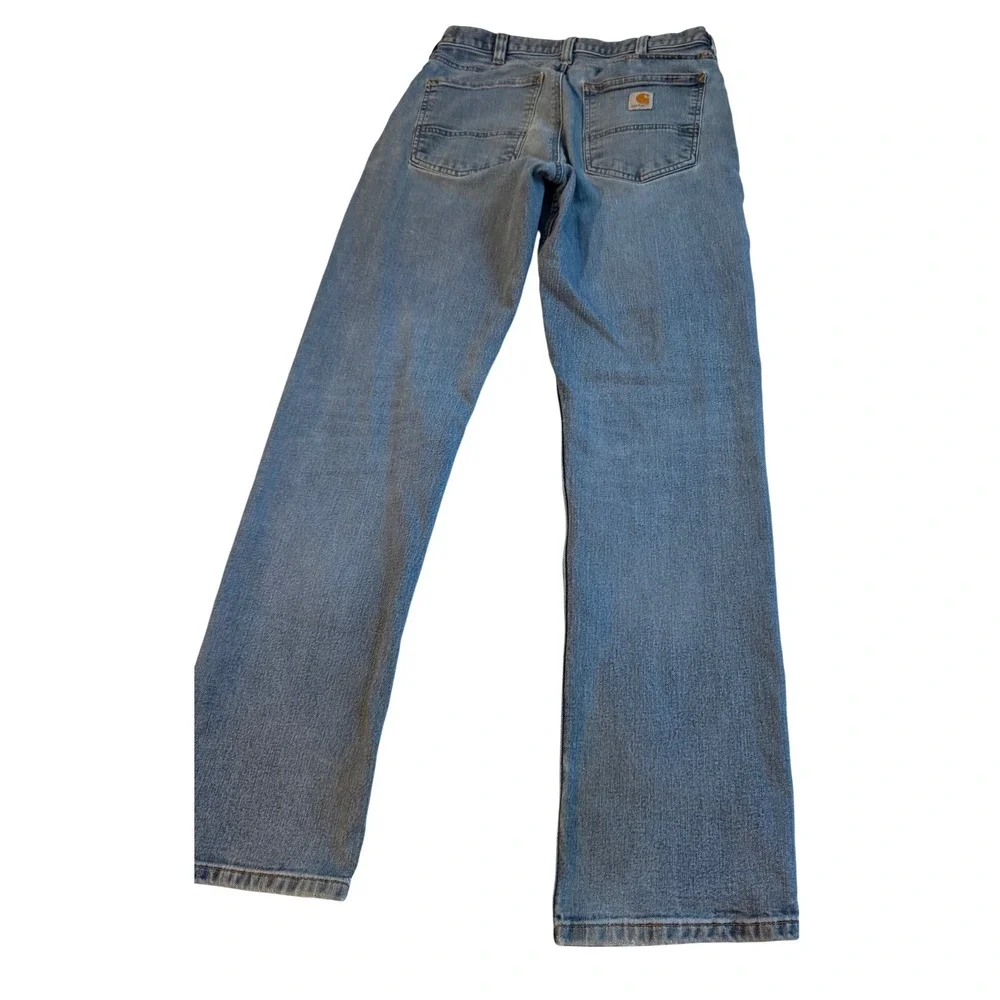 Carhartt Relaxed Fit Jeans Mens 32x34 Medium Wash Blue Denim Straight Leg 2510